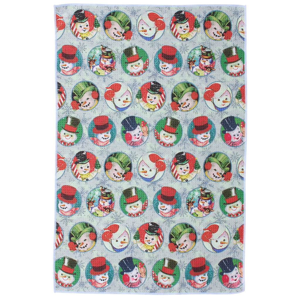 Retro Snowman Kitchen Towel