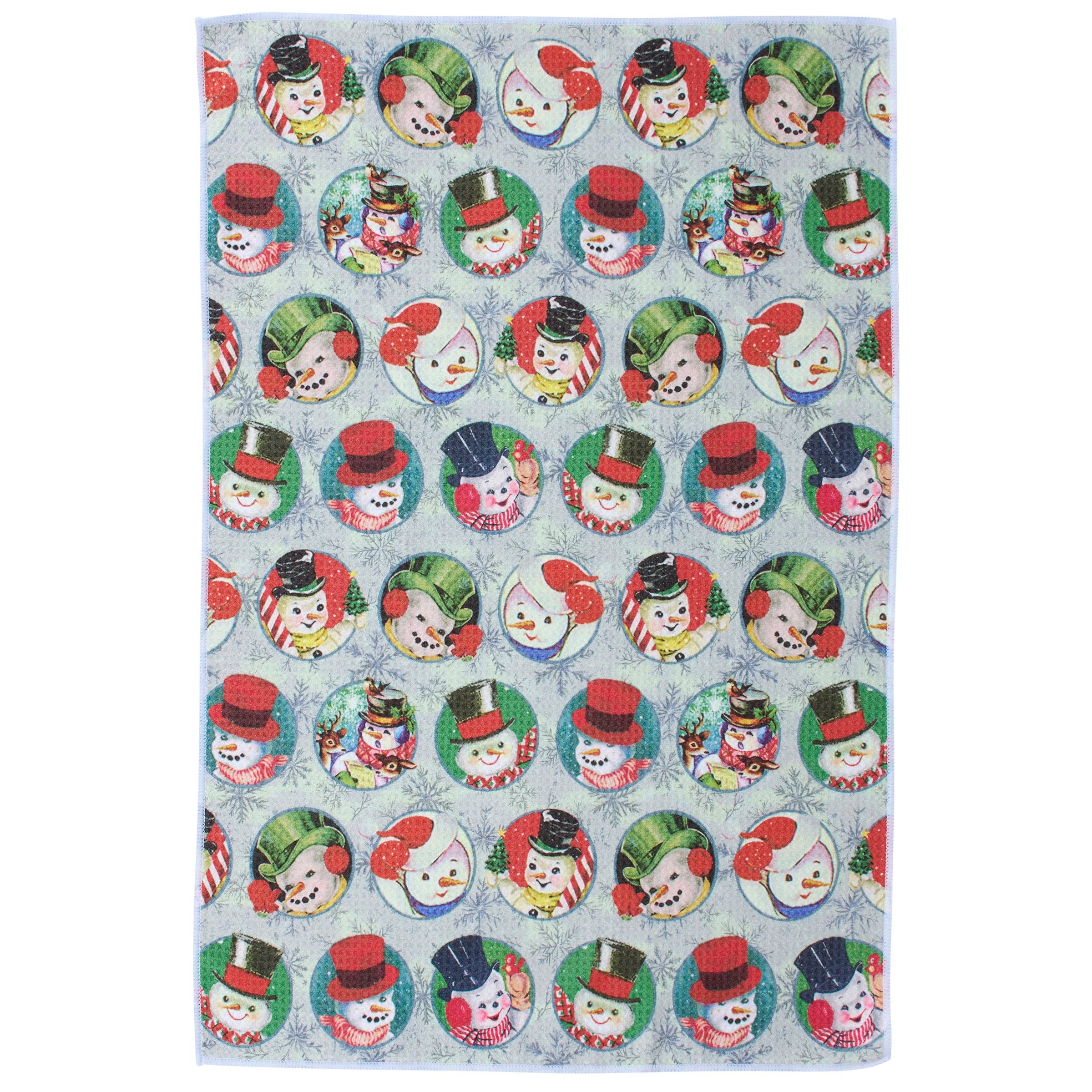 Retro Snowman Kitchen Towel