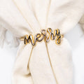 Merry Napkin Ring Gold 2"