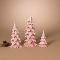 Christmas S/3 Resin Holiday Trees, Lg is 15.75"H