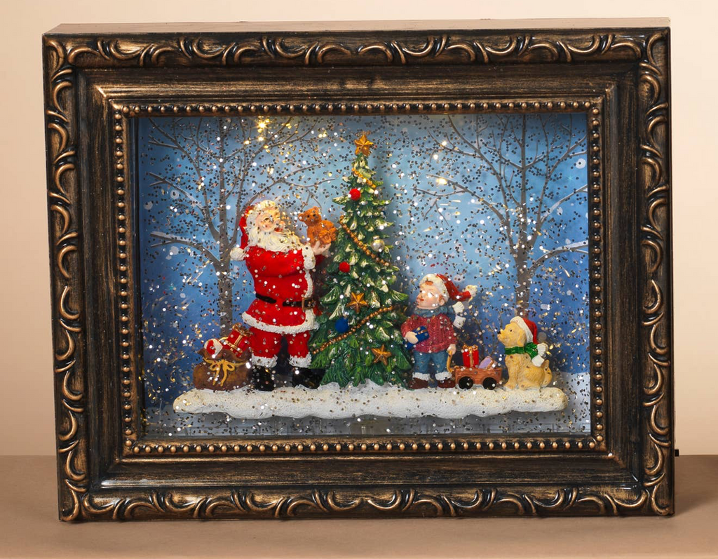 Christmas 9.5"L B/O Lighted Spinning Water