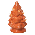 Halloween Orange Ceramic LED Light Up Trees, 3 Styles