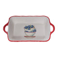 Baker Blueberry Patriotic Ceramic Baking Dish