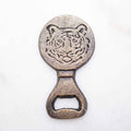 Antique Gold Tiger Bottle Opener
