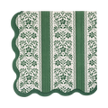 Floral Striped Cocktail Napkin
