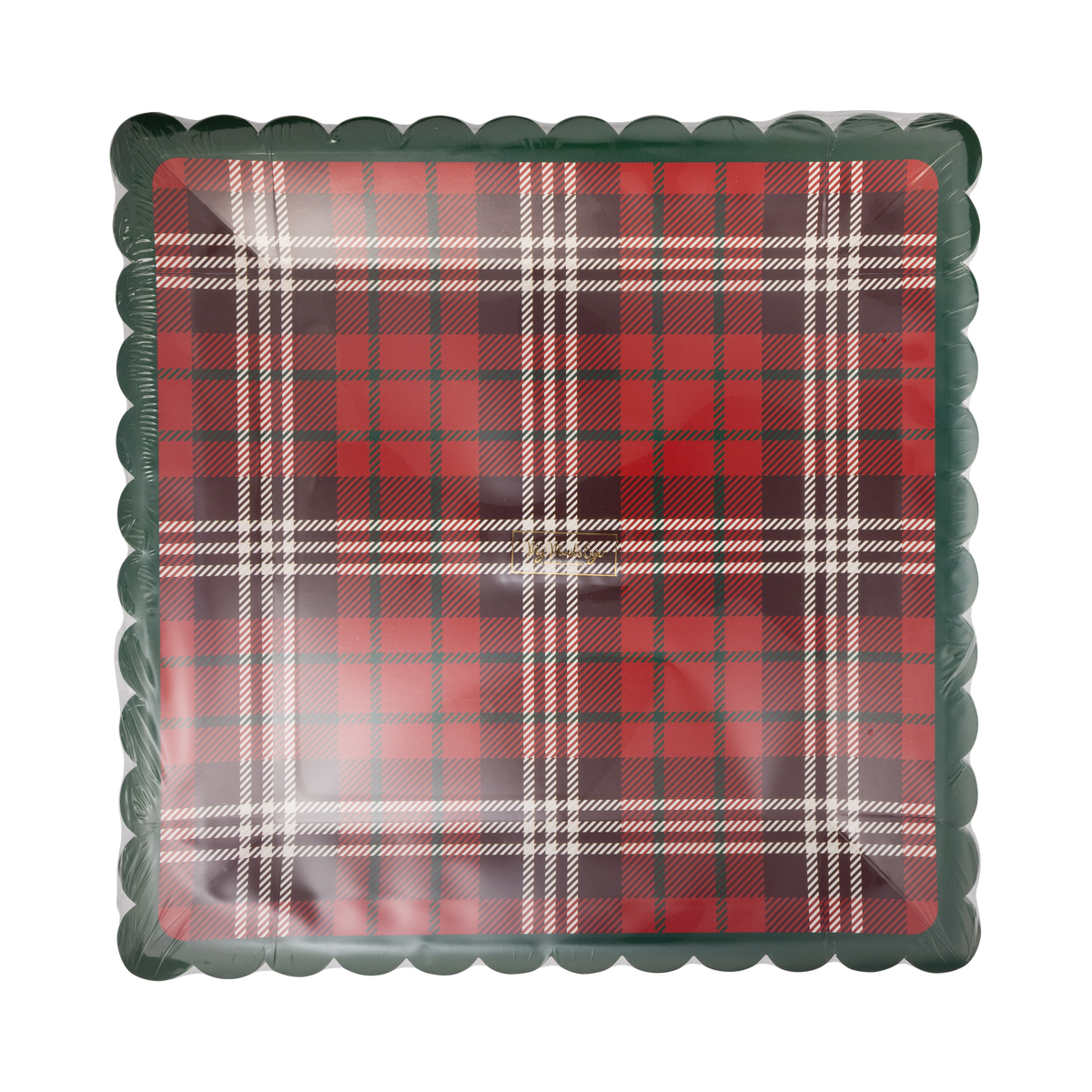 Plaid Square Plate - 10"