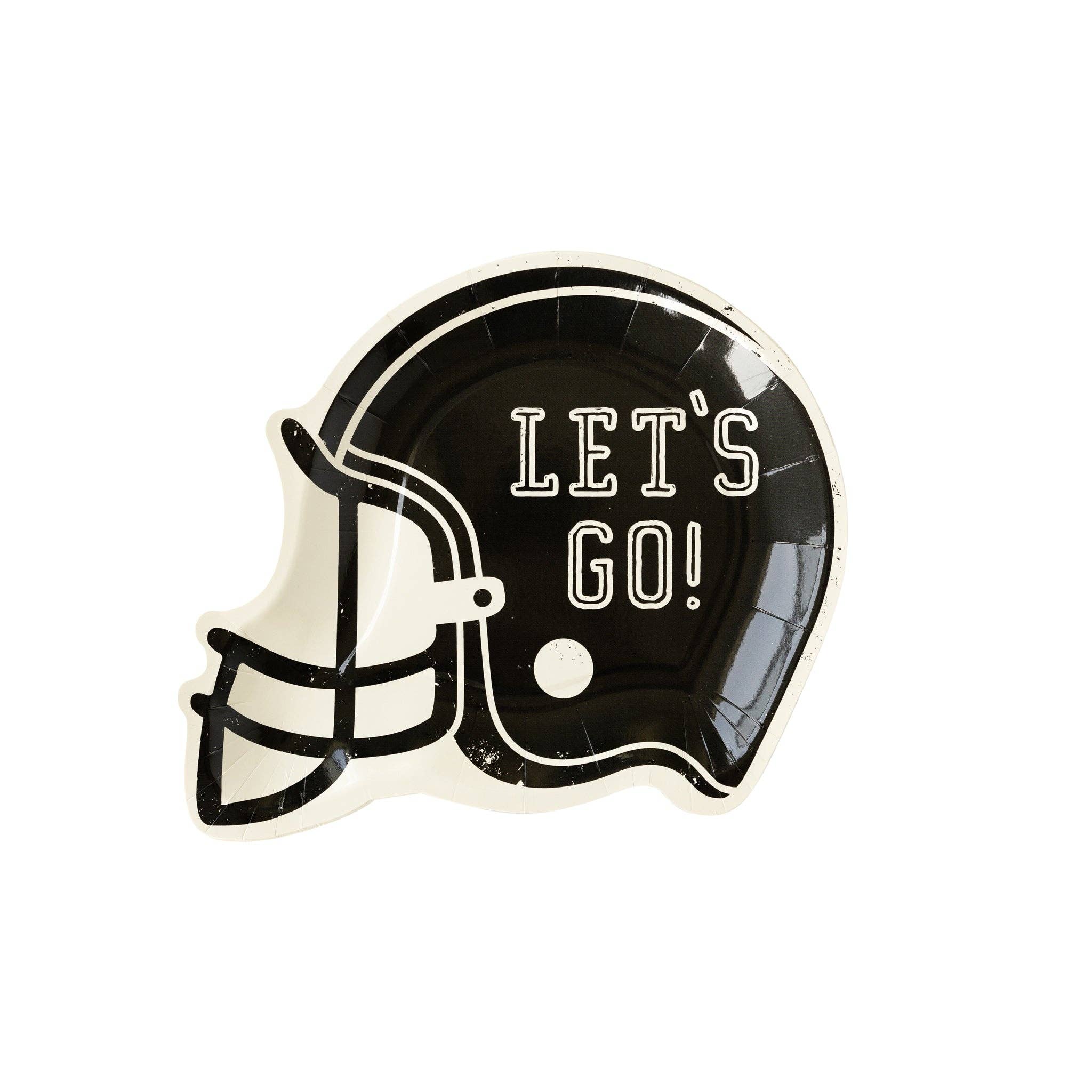 Football Helmet Shaped Paper Plate