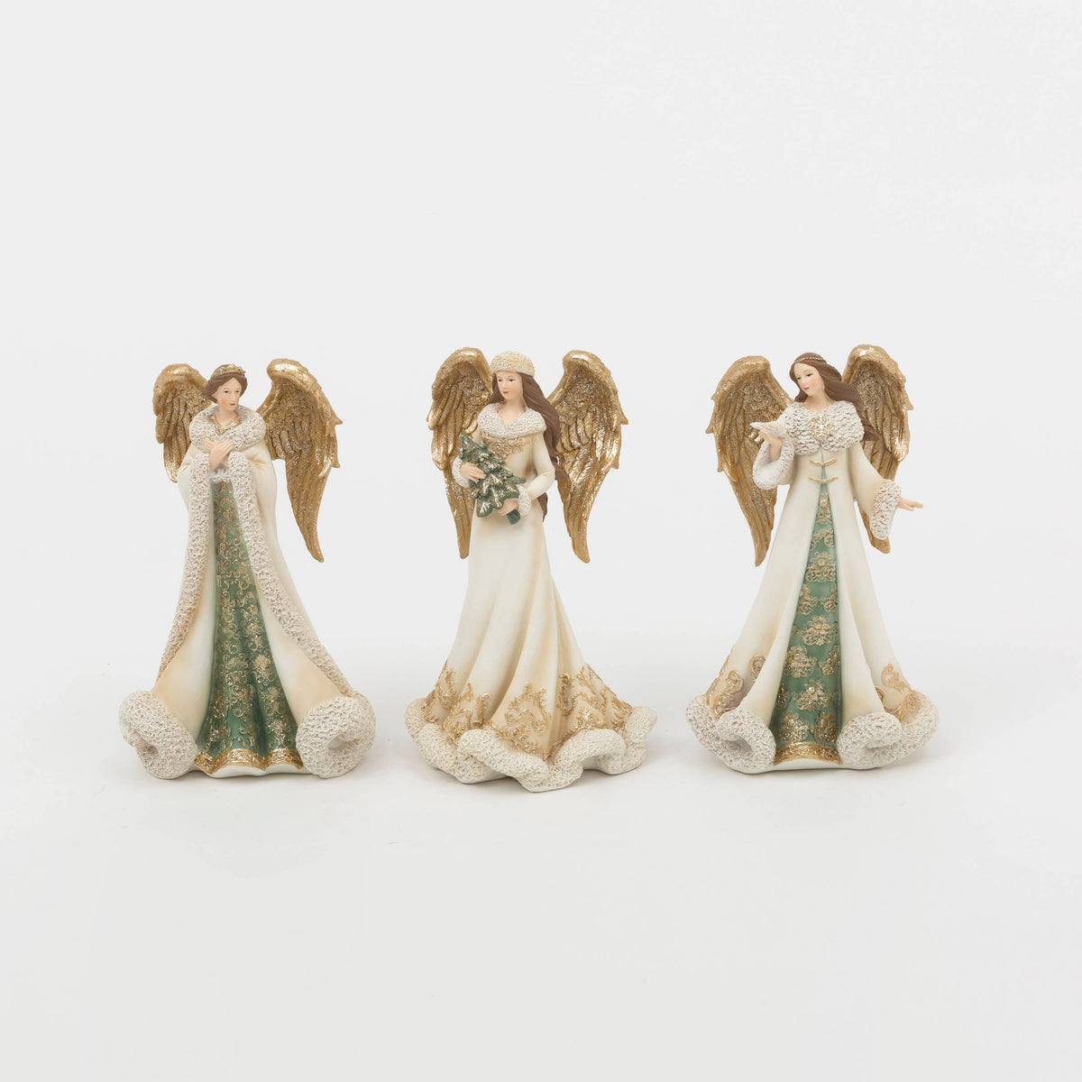 Christmas 9.8" Resin Holiday Angel, Assorted Styles