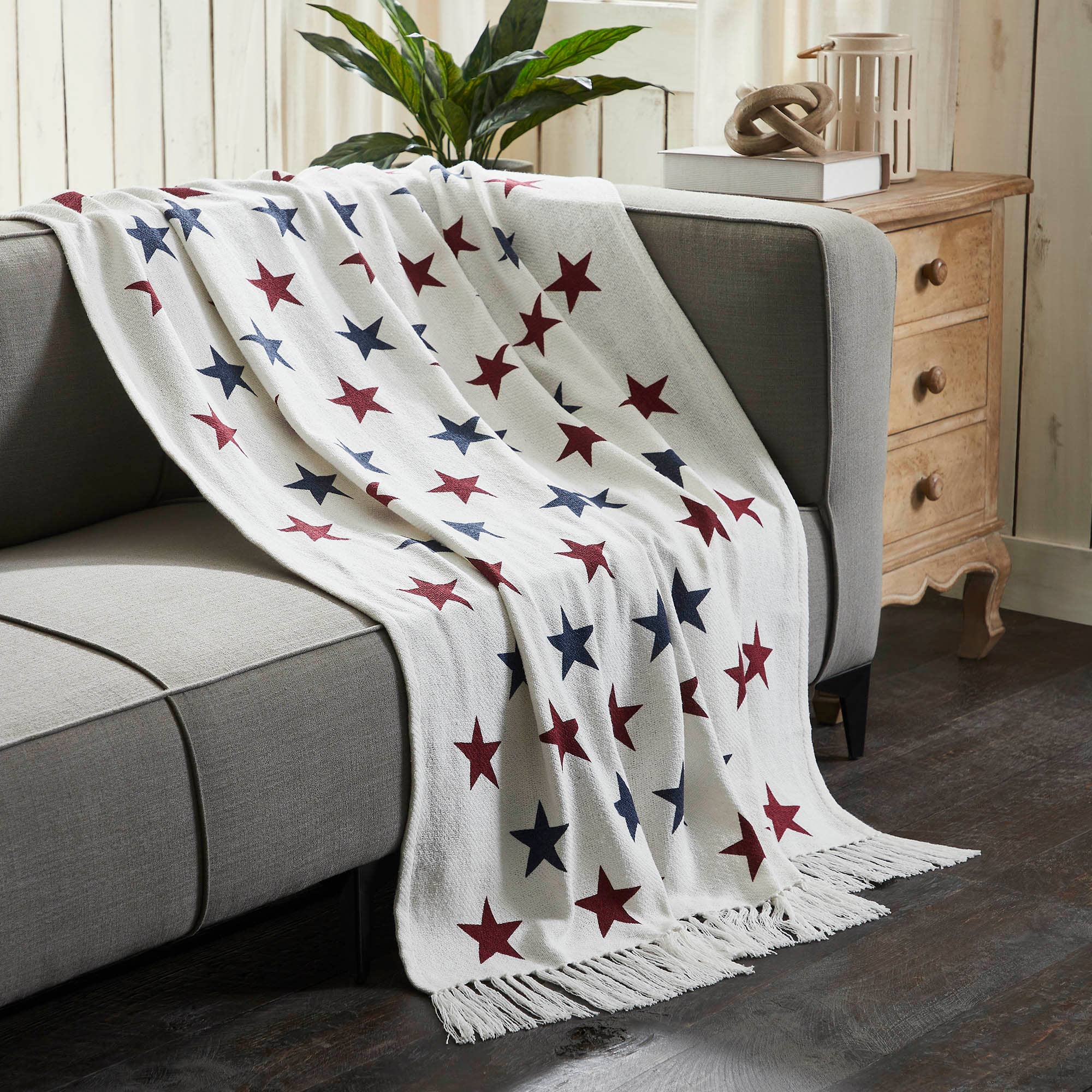 Americana Stars Woven Throw