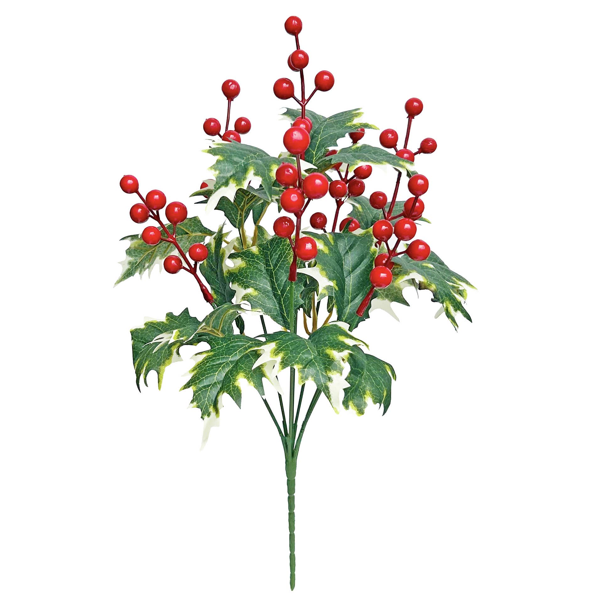 15'' Faux Red Berries Bush, Christmas Berries