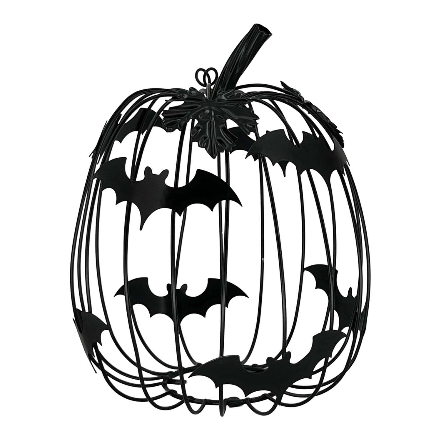 Black Bat Cage Pumpkin
