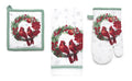 Wreath Cardinal Kitchen Towel, Oven-mitt, Pot Holder