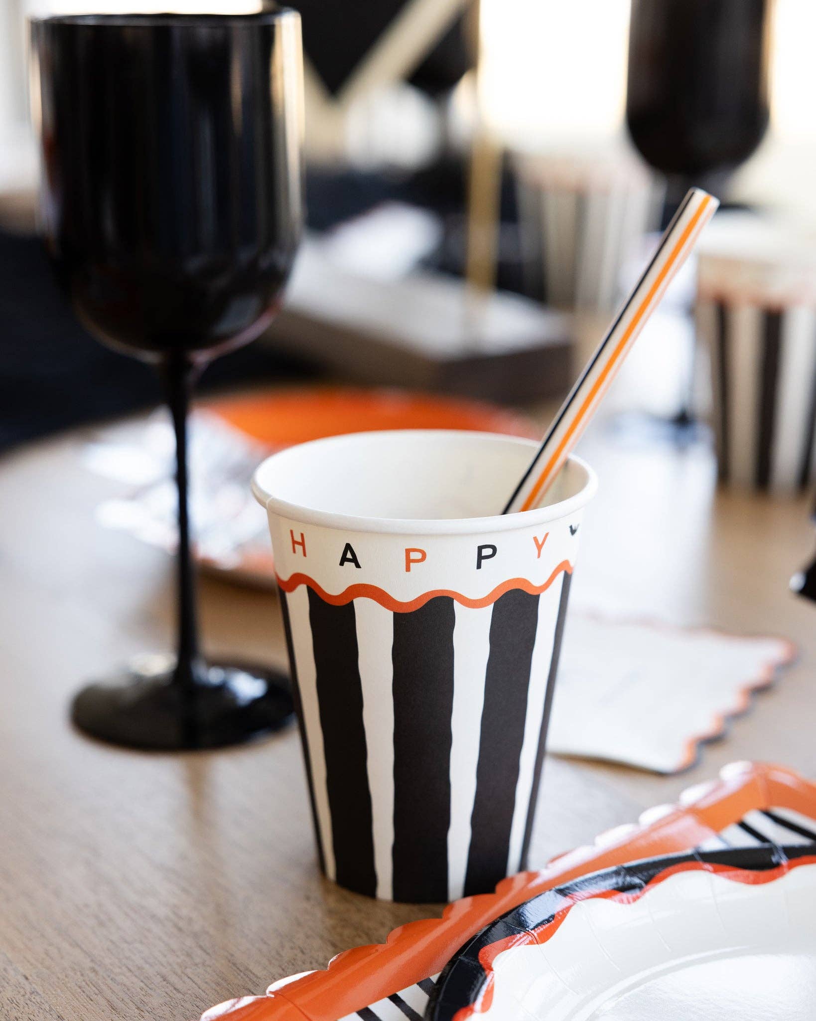 Happy Halloween Reusable Straws