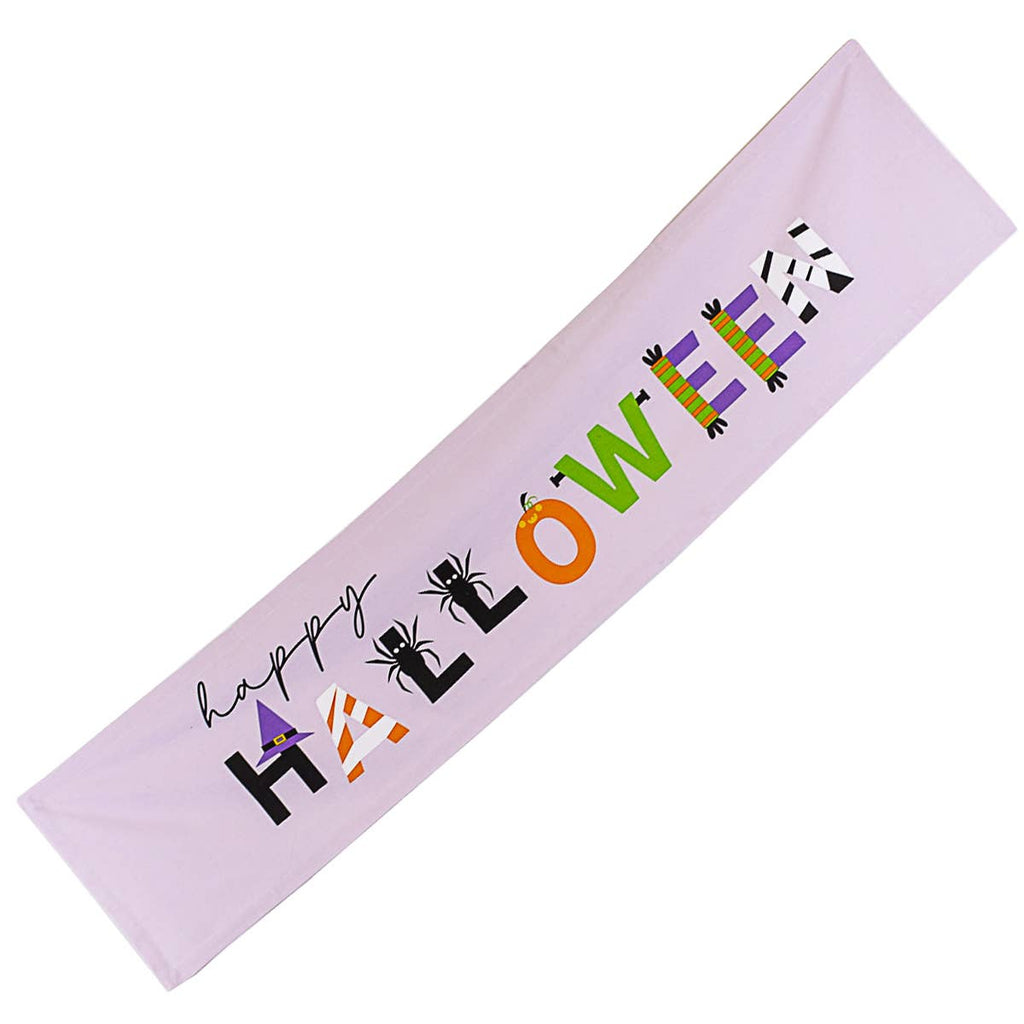 Happy Halloween Runner Light Purple/Multi 13x60in