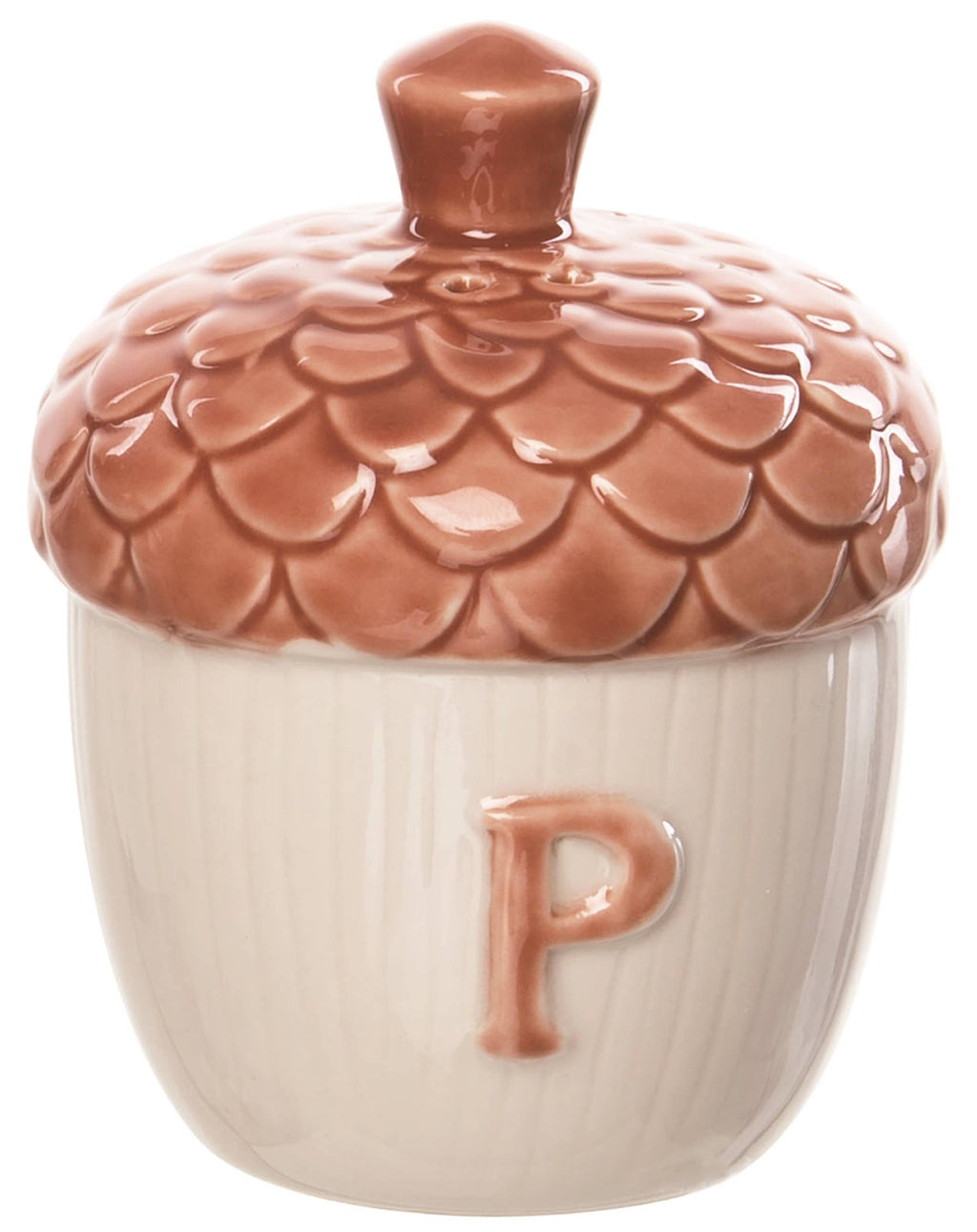 Stoneware Moody Acorn Salt and Pepper Shaker Set