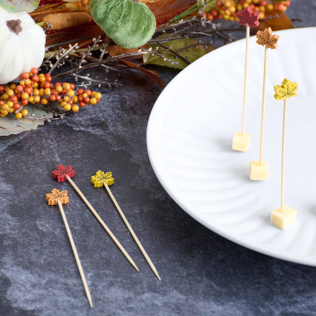 Maple Leaves Party Pick Set