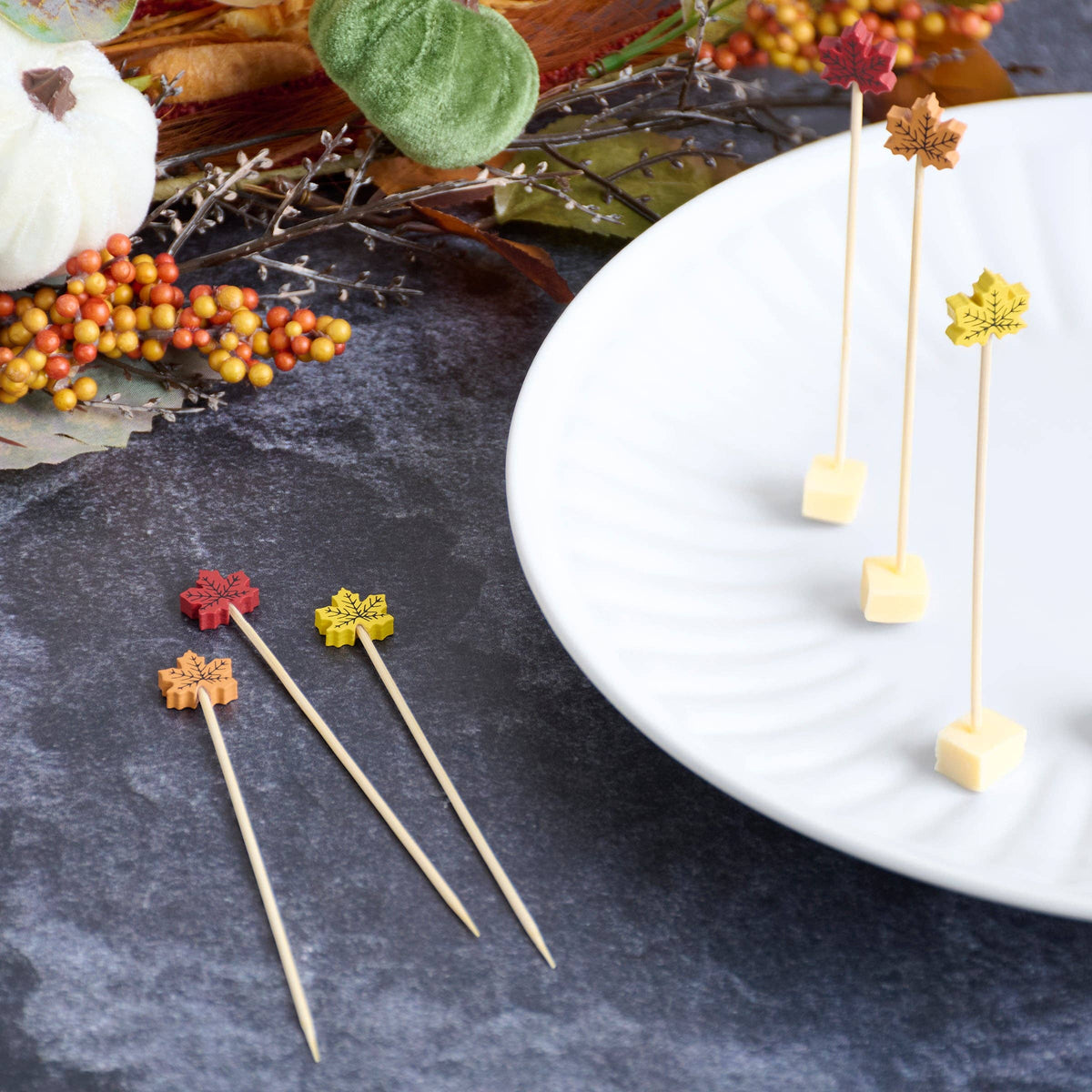 Maple Leaves Party Pick Set
