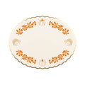 Foil Pumpkin 17" Paper Platter (6ct)