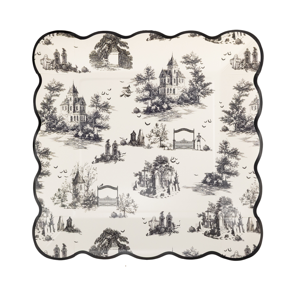 Halloween Toile 9" Plate