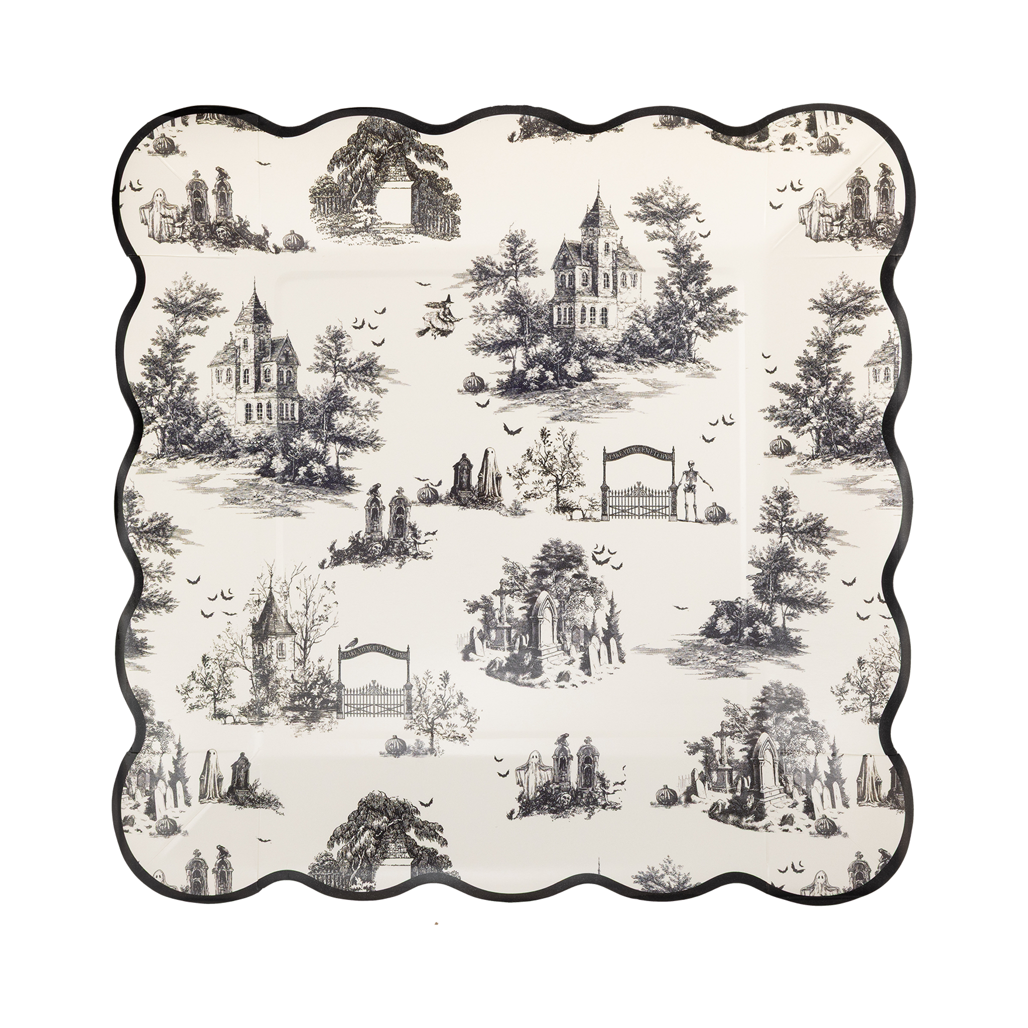 Halloween Toile 9" Plate