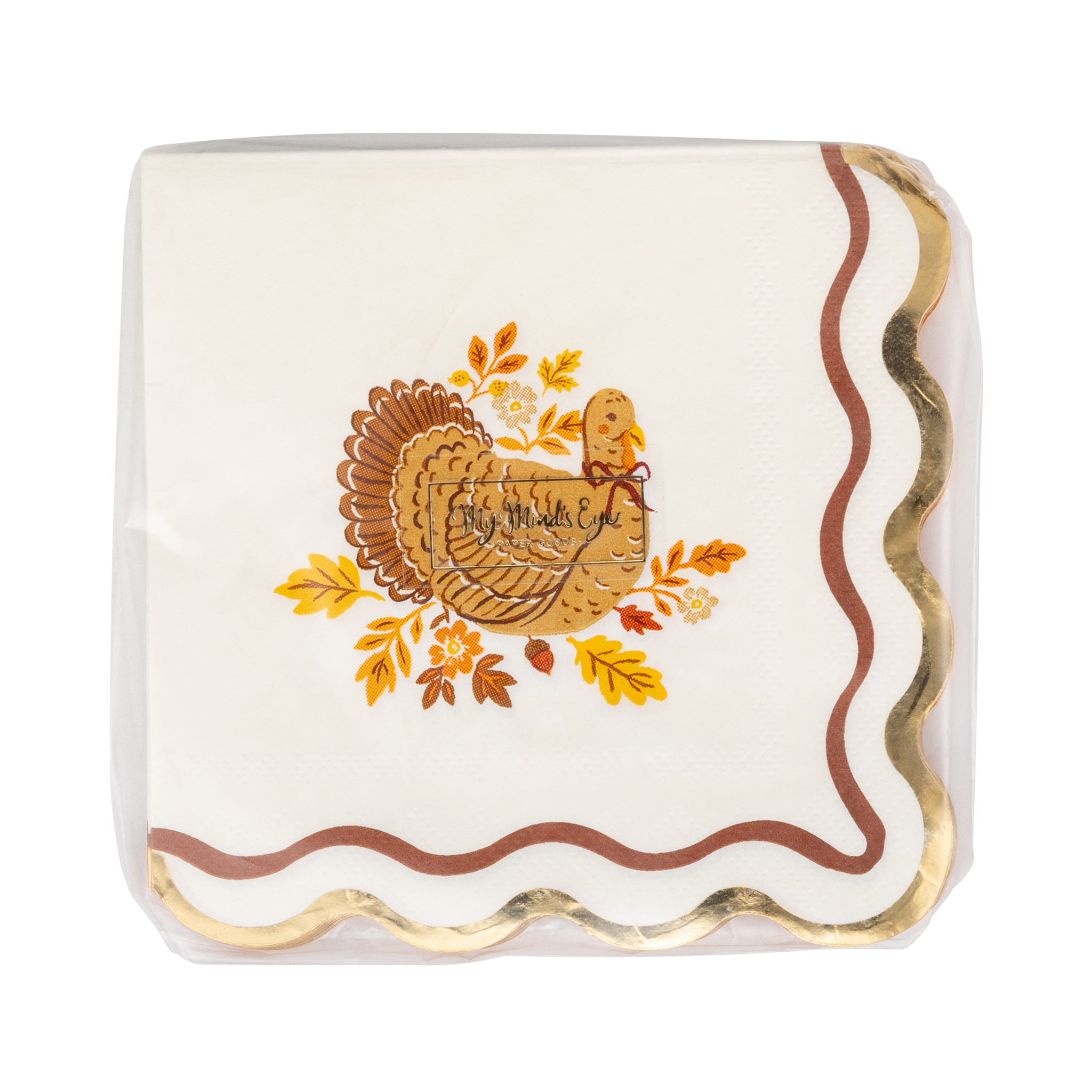 Harvest Turkey Cocktail Paper Napkins