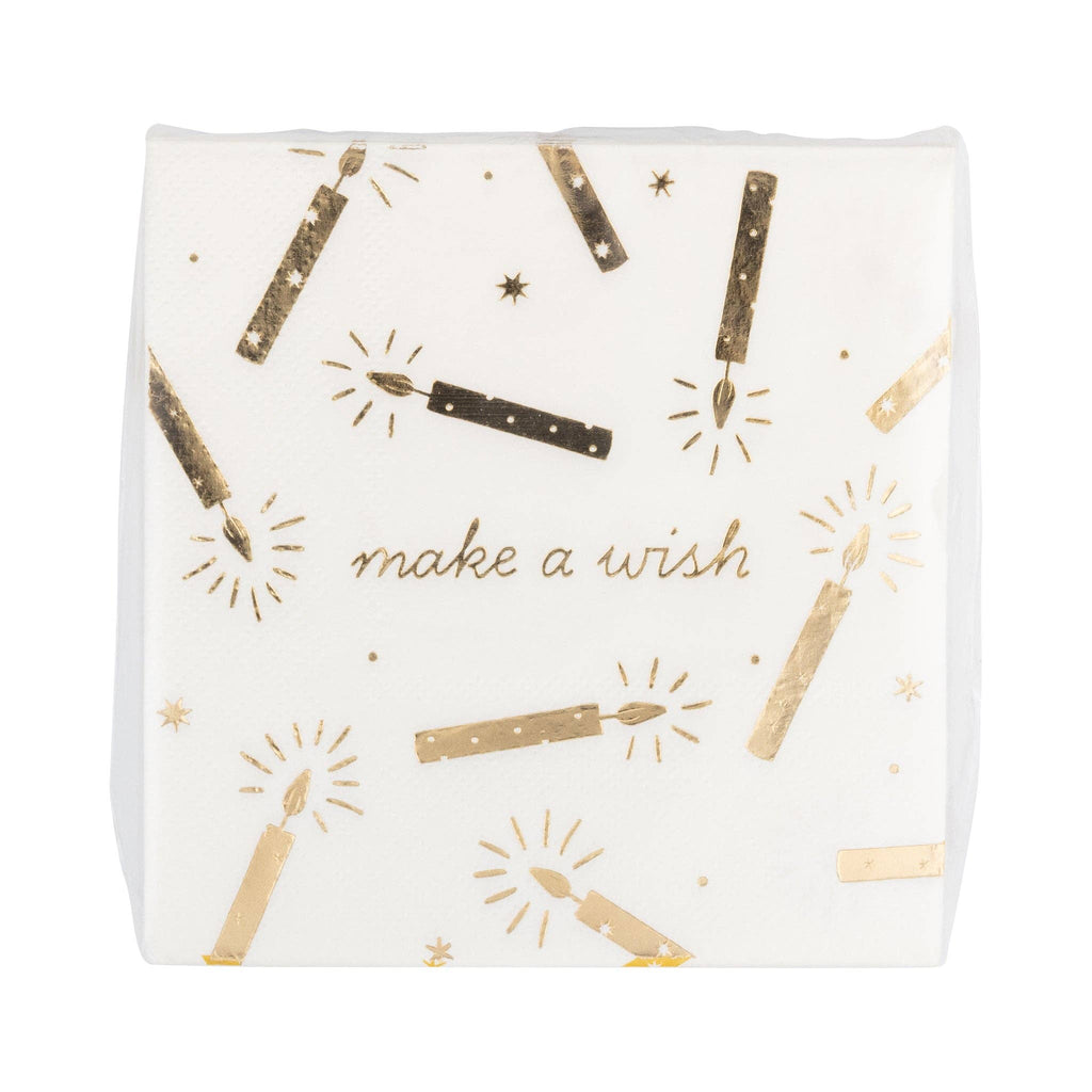 Make a Wish Candles Cocktail Napkin