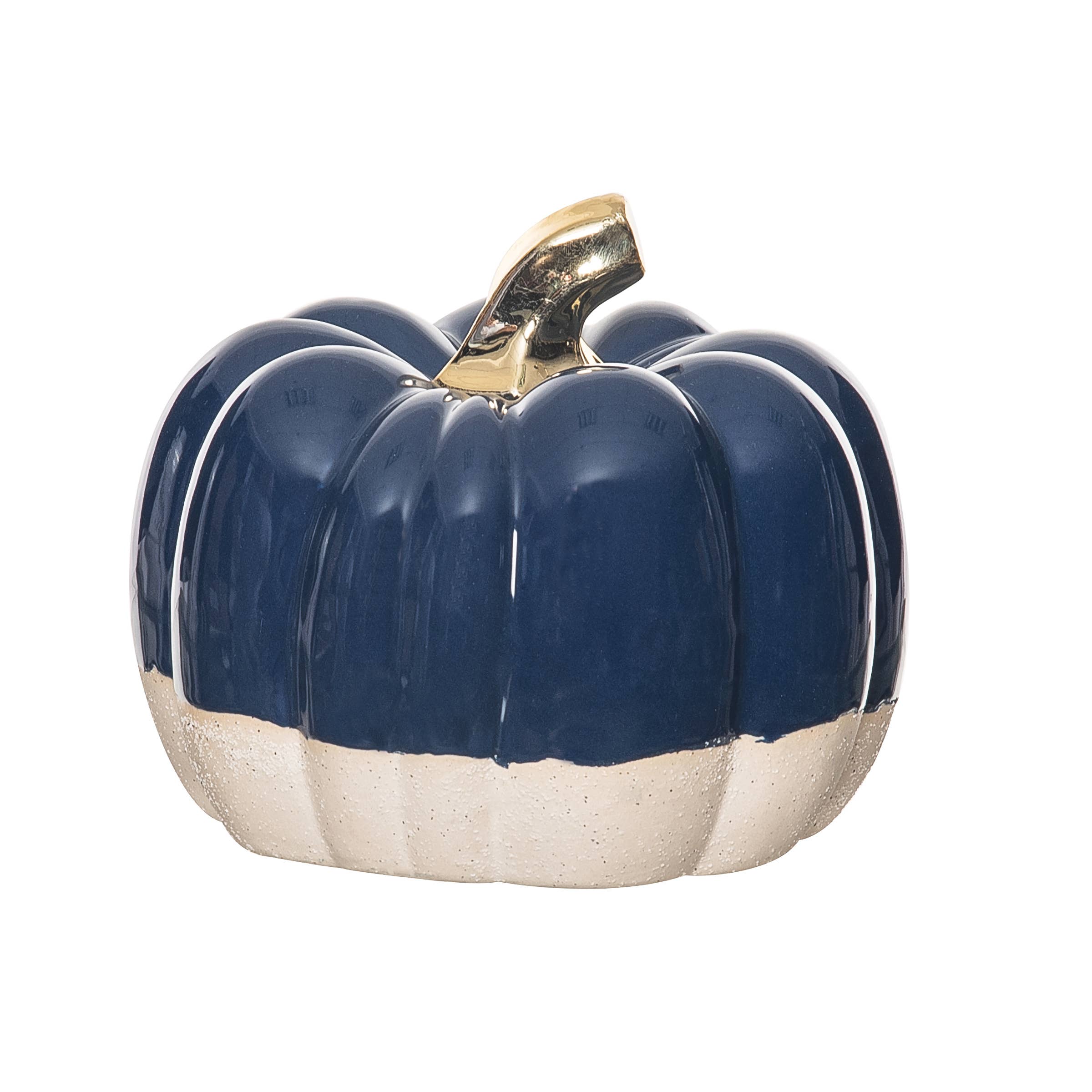 Fall/Harvest Blue & Khaki Pumpkin Figure