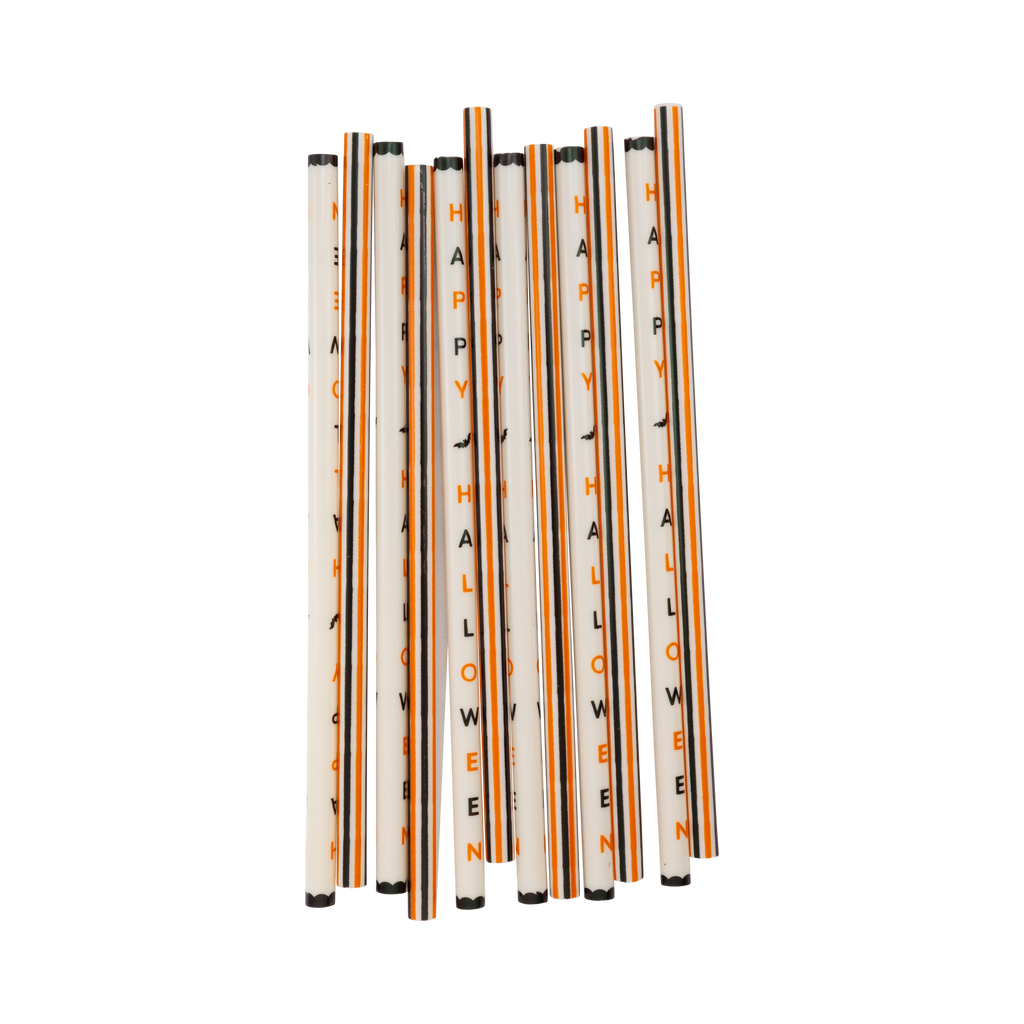 Happy Halloween Reusable Straws