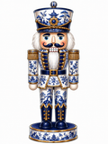 Blue Nutcracker Wood Sign