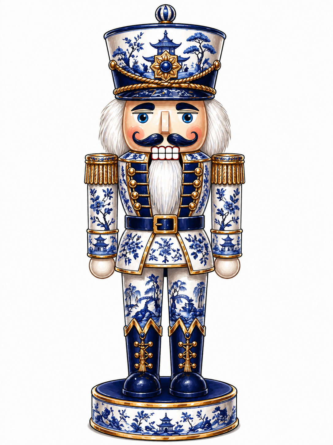 Blue Nutcracker Wood Sign