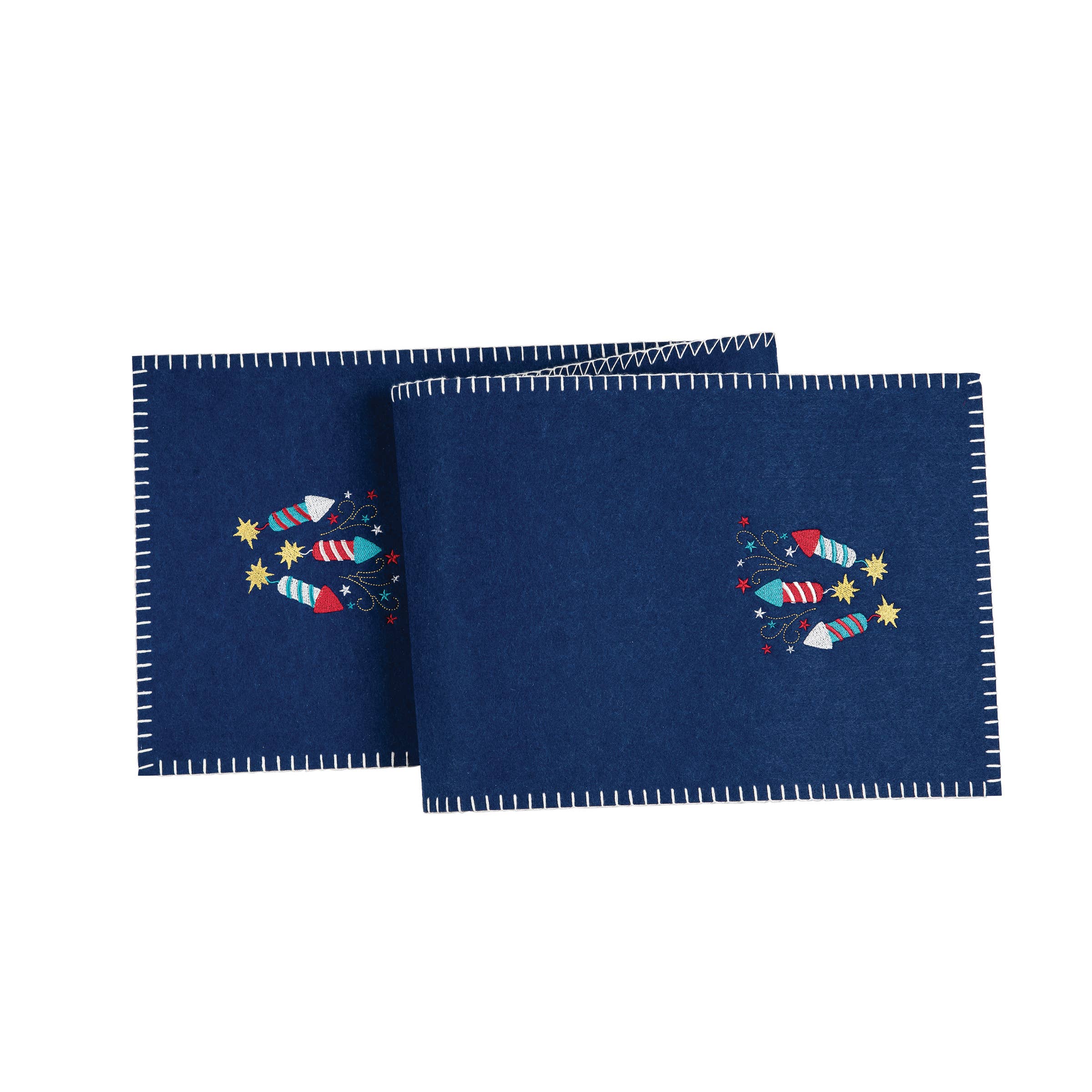 Patriotic Sparkler 4th Of July Felt Table Runner