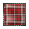 Plaid Square Plate - 10"