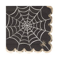 Foil Black Web Cocktail Napkin 18 ct