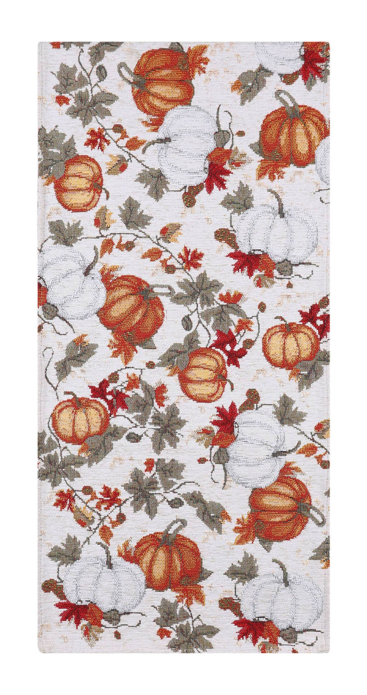 Chenille Fall Harvest Table Runner 54-Inch