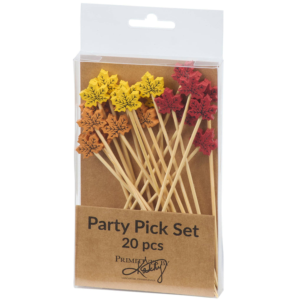 Maple Leaves Party Pick Set